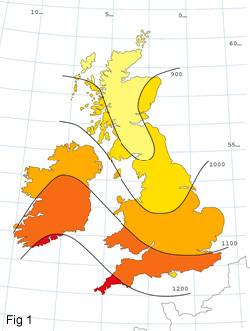 Special feature panel-Map showing average solar radiation in UK - Good  Property Services