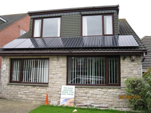 solar panel-Mr and Mrs P in Swanage