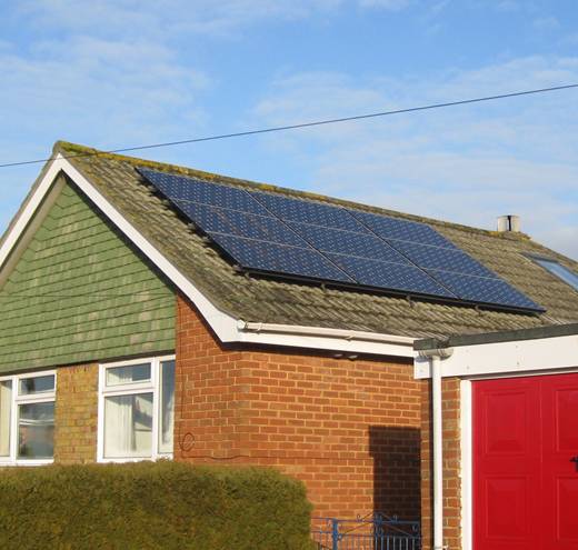 solar panel-PV system for Mr Hutchison, Sarisbury Green, Southampton